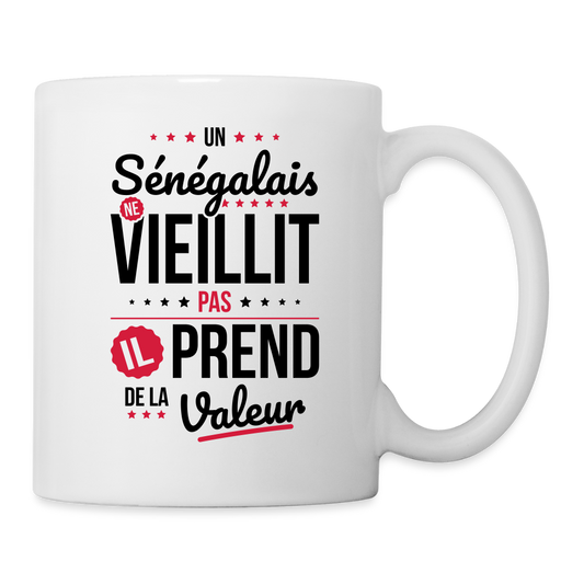 Mug blanc - Un Sénégalais ne vieillit pas - blanc