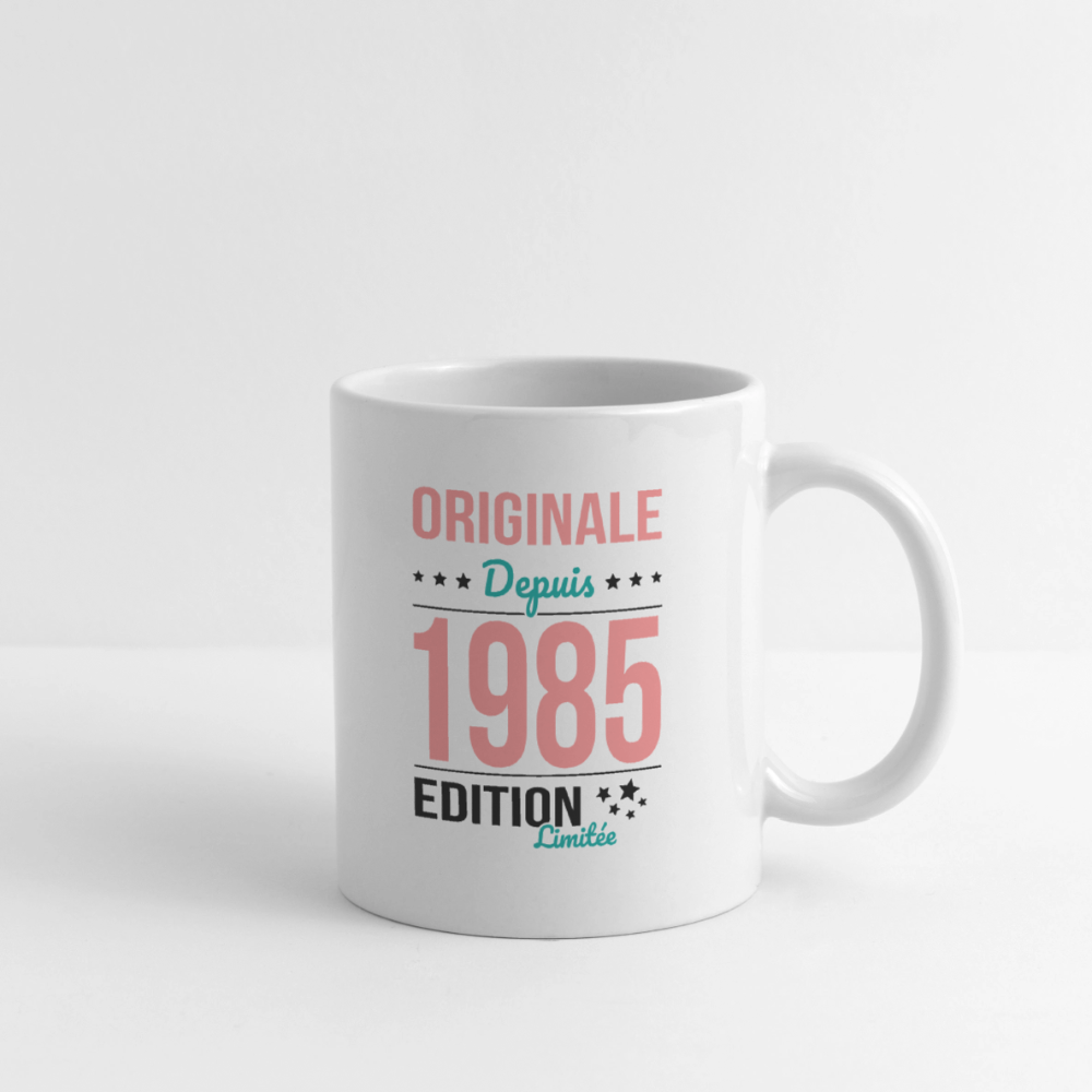 Mug blanc - Anniversaire 40 Ans - Originale depuis 1985 - blanc