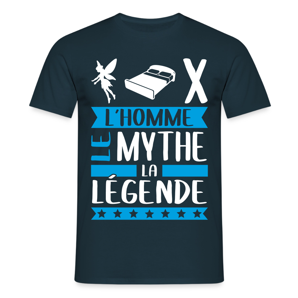 T-shirt homme Félix rébus – L’homme, le mythe, la légende - marine
