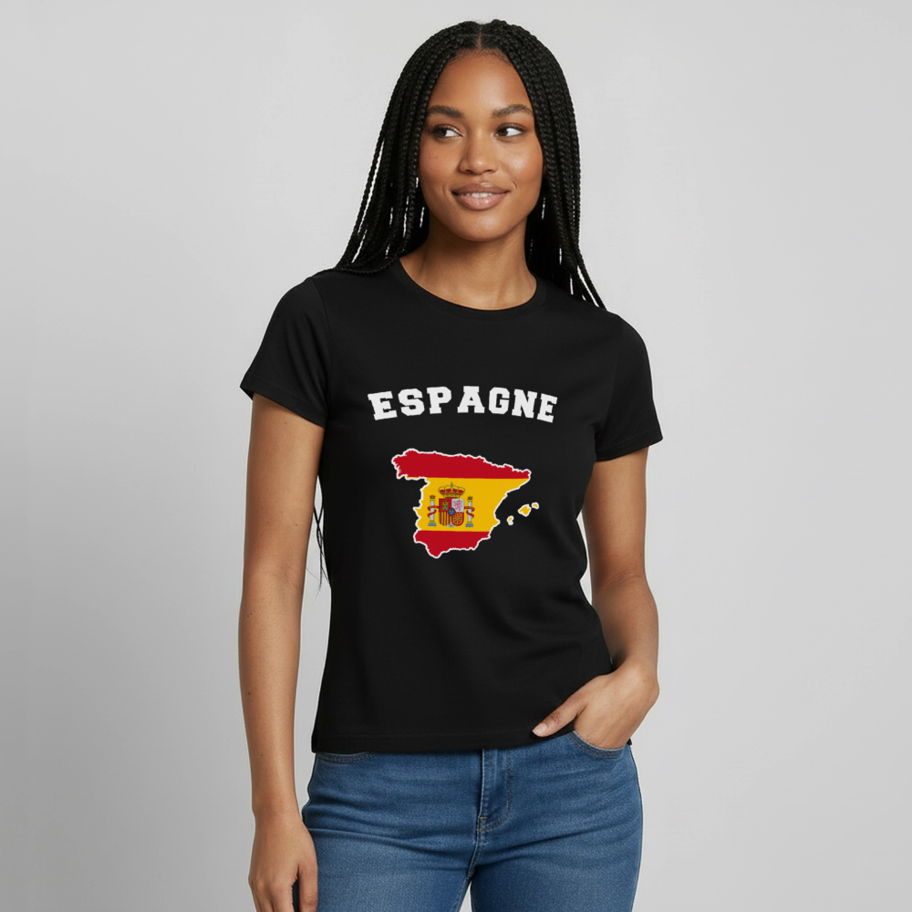 T-shirt Femme - Espagne - noir