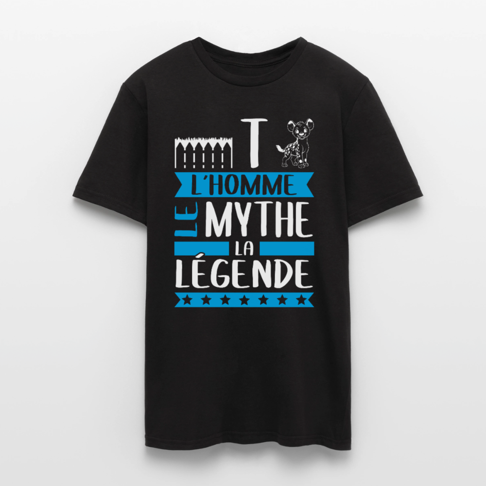 T-shirt homme Etienne rébus – L’homme, le mythe, la légende - noir