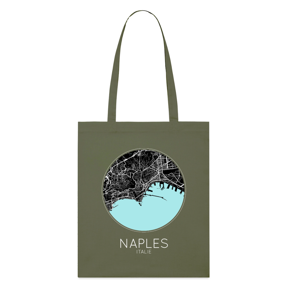 Tote Bag Naples Bio – Plan de Naples - kaki