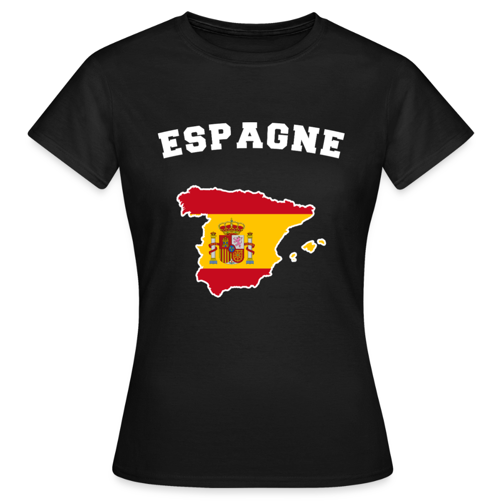 T-shirt Femme - Espagne - noir