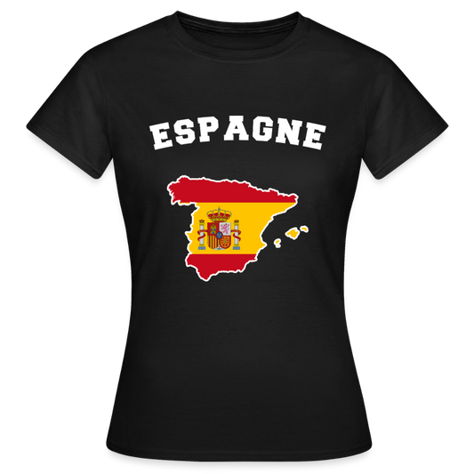 T-shirt Femme - Espagne - noir