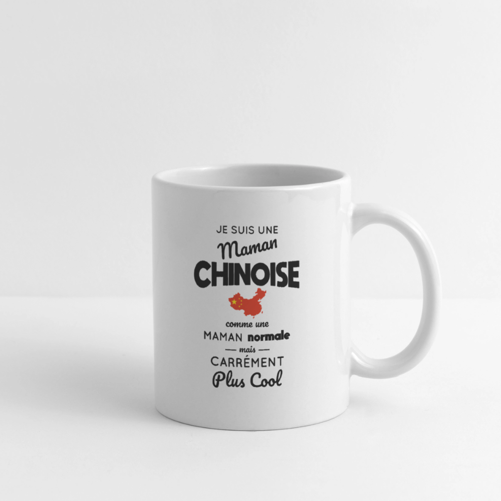 Mug blanc - Maman Chinoise plus cool - blanc