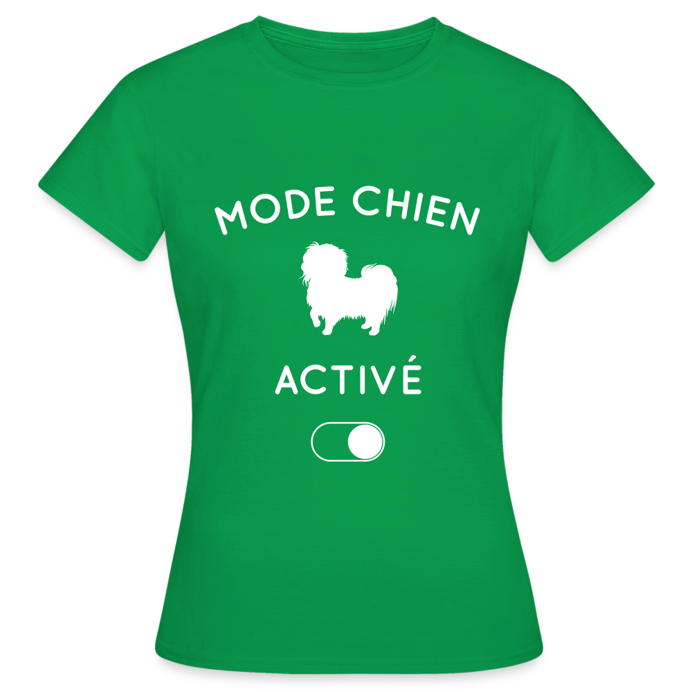T-shirt Femme - Mode chien activé - vert