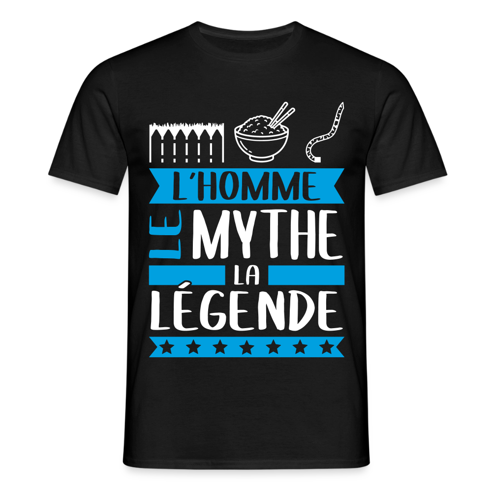 T-shirt homme Eric rébus – L’homme, le mythe, la légende - noir
