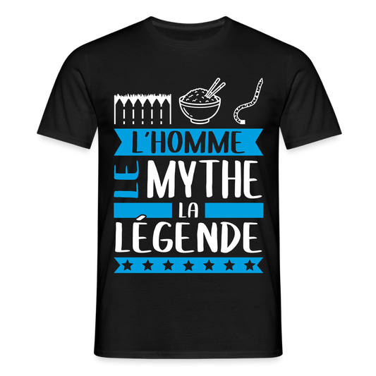 T-shirt homme Eric rébus – L’homme, le mythe, la légende - noir