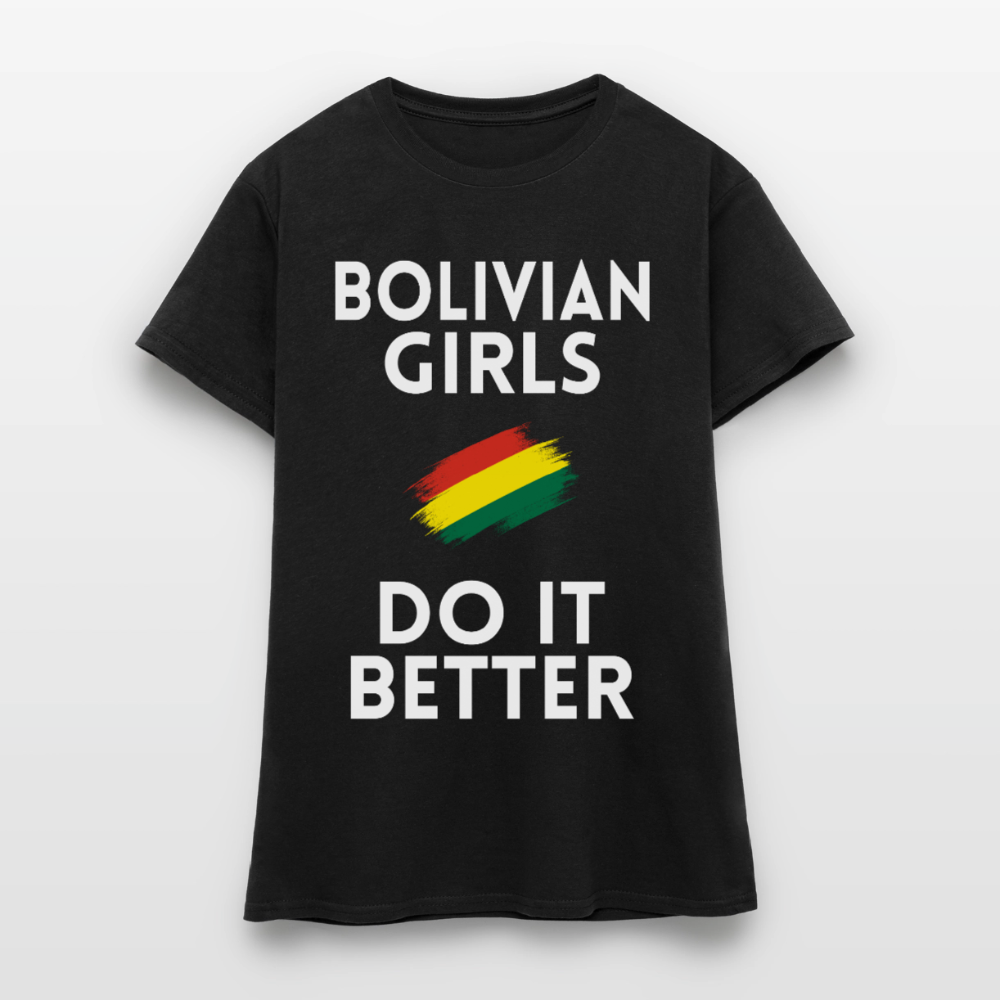T-shirt femme - Bolivian Girls Do It Better - noir