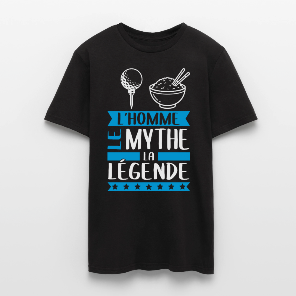T-shirt homme Thierry rébus – L’homme, le mythe, la légende - noir