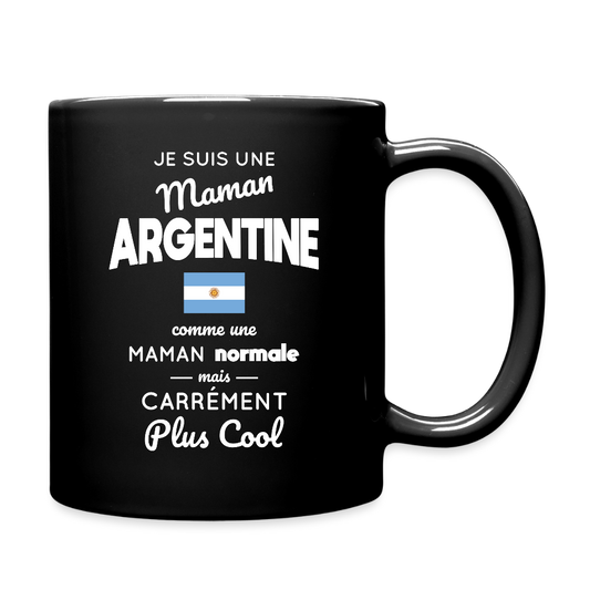 Mug uni - Maman Argentine plus cool - noir