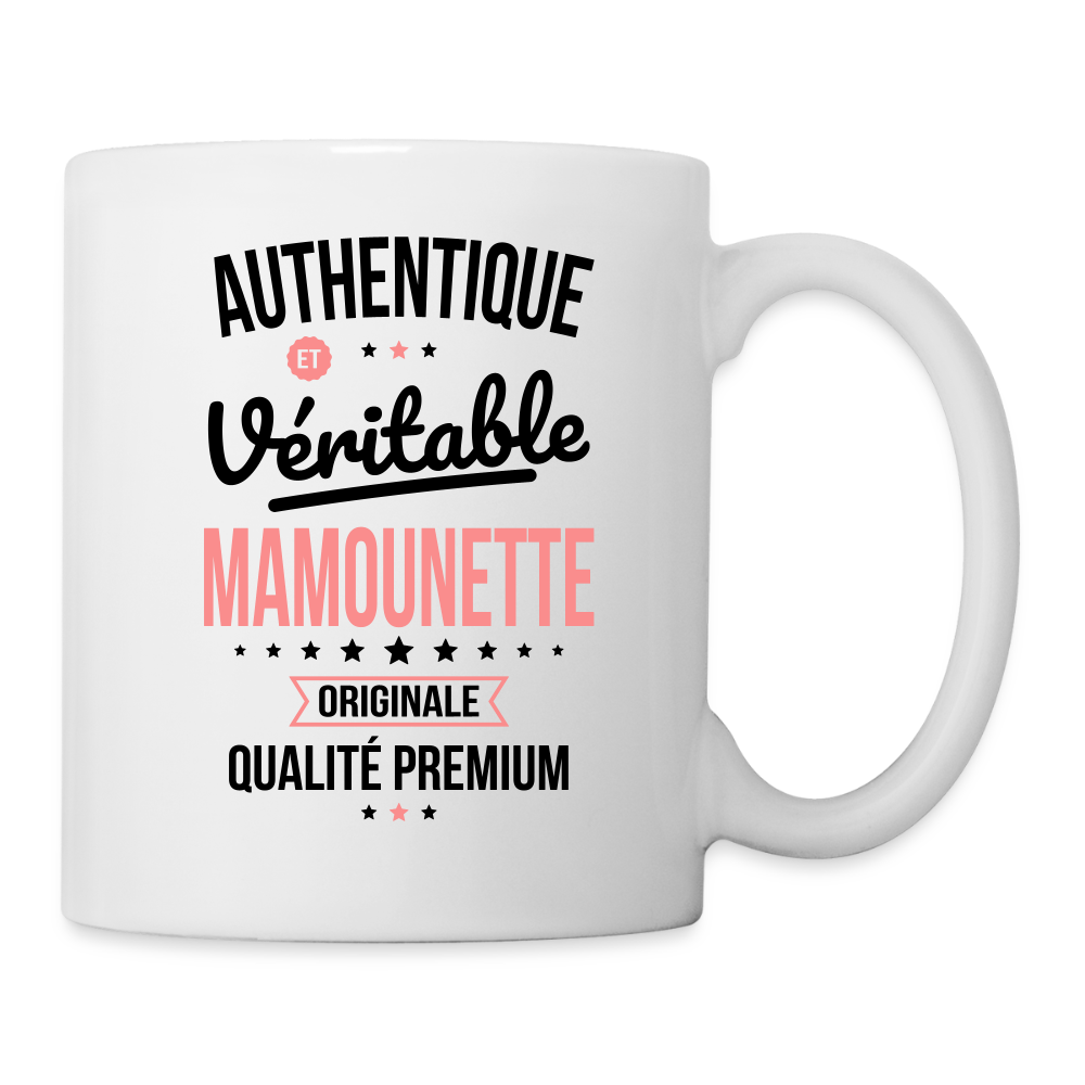 Mug blanc - Authentique et véritable Mamounette - blanc