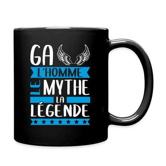 Mug uni Gaël rébus – L’homme, le mythe, la légende - noir