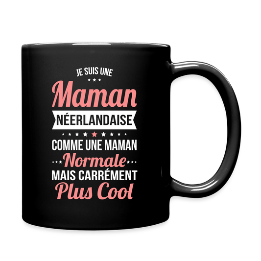 Mug uni - Maman Néerlandaise plus cool - noir
