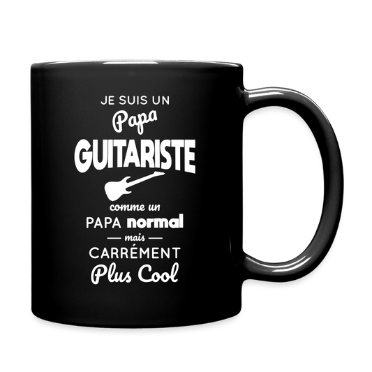 Mug uni - Papa guitariste plus cool - noir