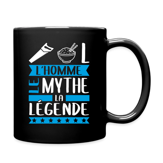 Mug uni Cyril rébus – L’homme, le mythe, la légende - noir