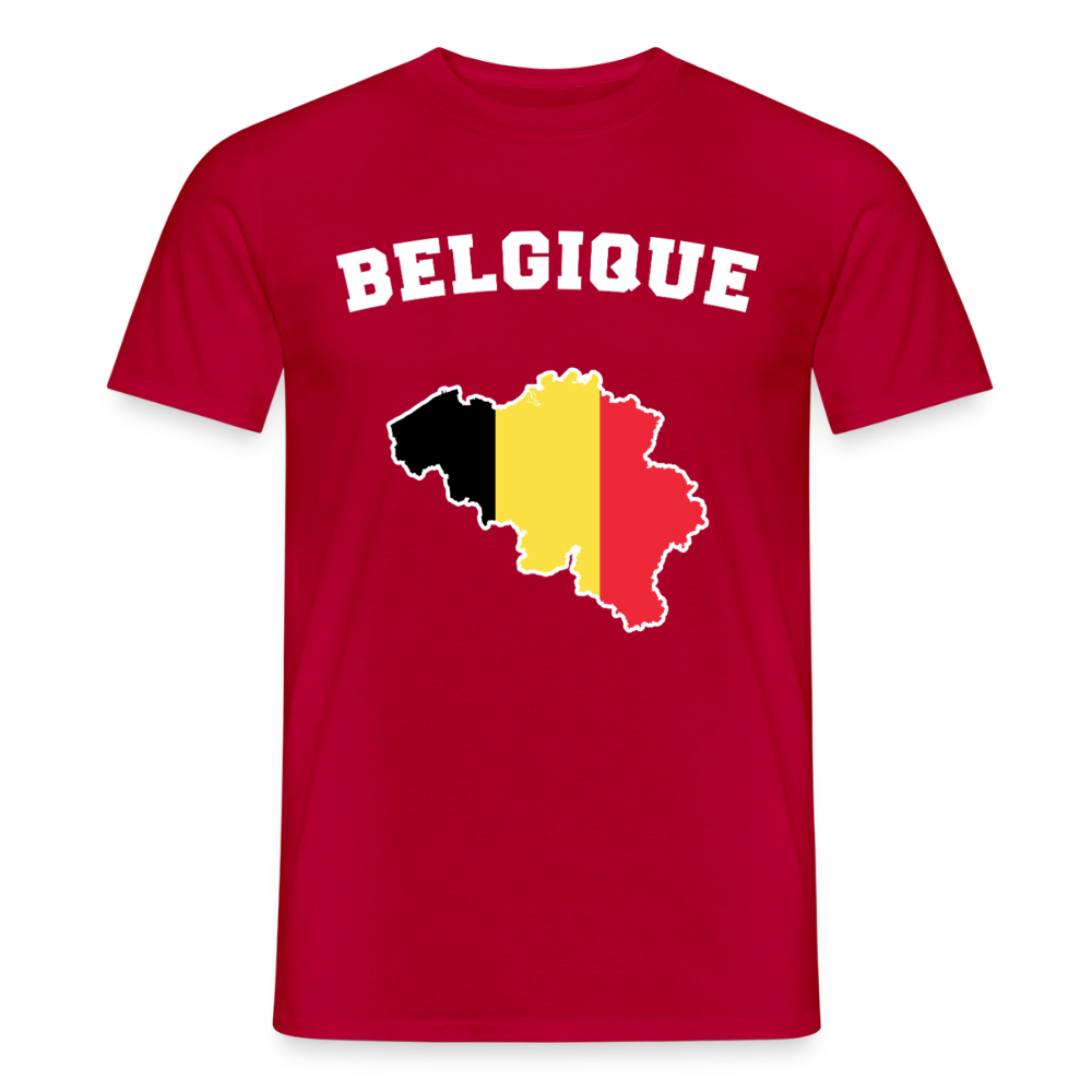 T-shirt Homme - Belgique - rouge
