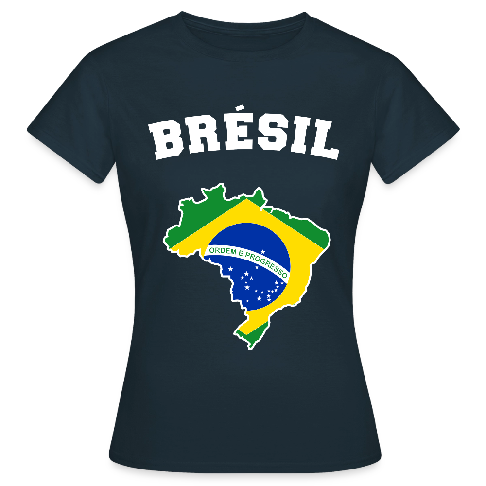 T-shirt Femme - Brésil - marine