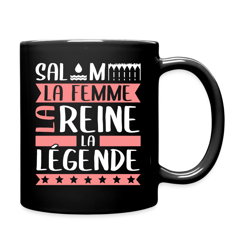 Mug uni Salomé rébus – La femme, la reine, la légende - noir