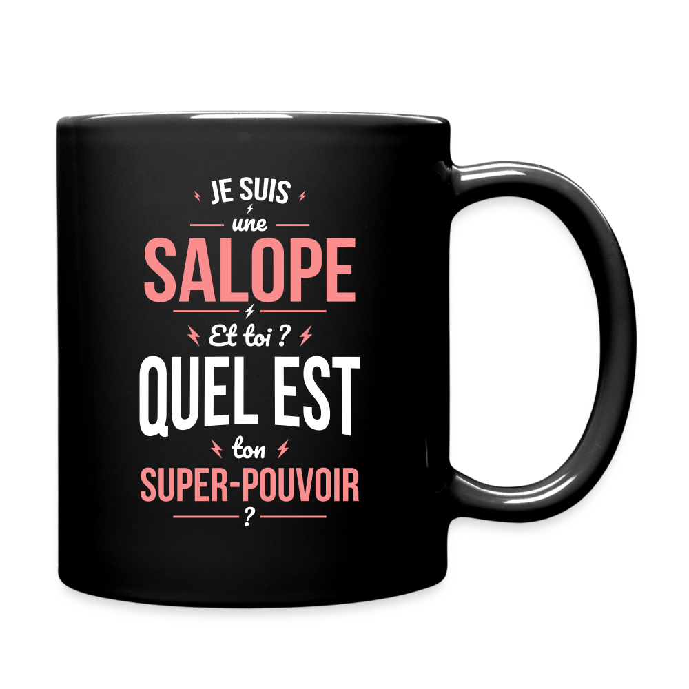 Mug uni - Je suis une salope - Super-pouvoir - noir