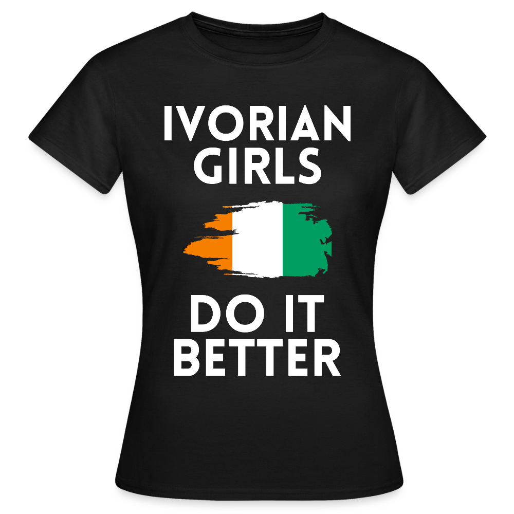 T-shirt femme - Ivorian Girls Do It Better - noir