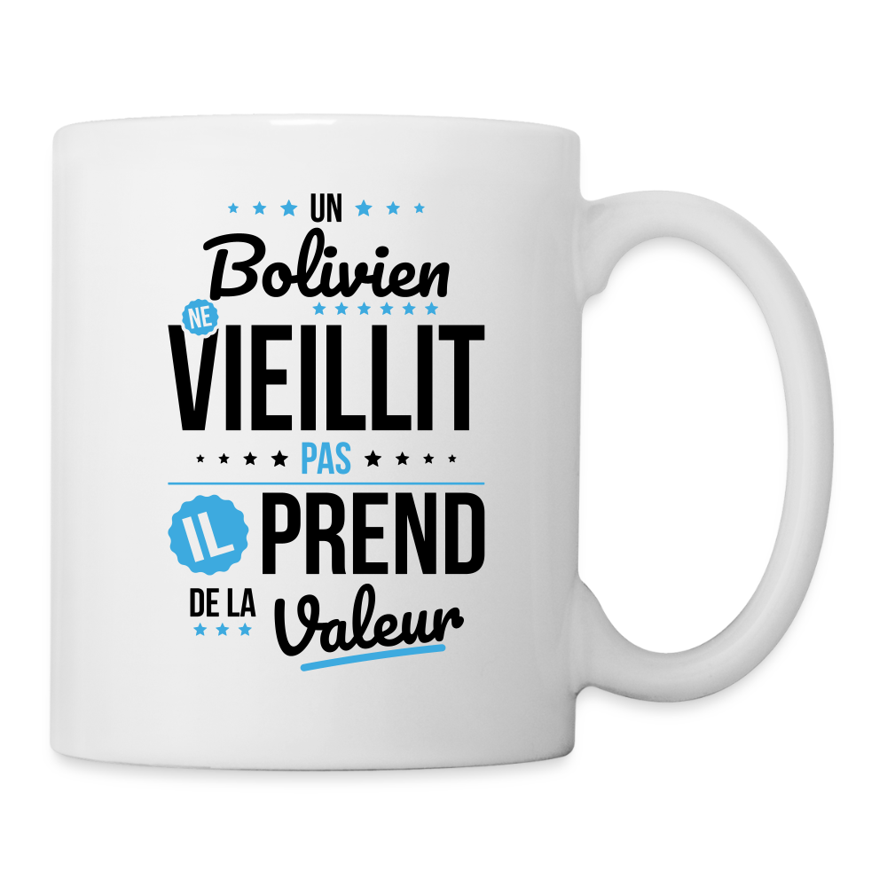 Mug blanc - Un Bolivien ne vieillit pas - blanc