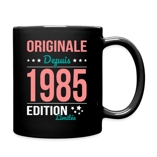 Mug uni - Anniversaire 40 Ans - Originale depuis 1985 - noir
