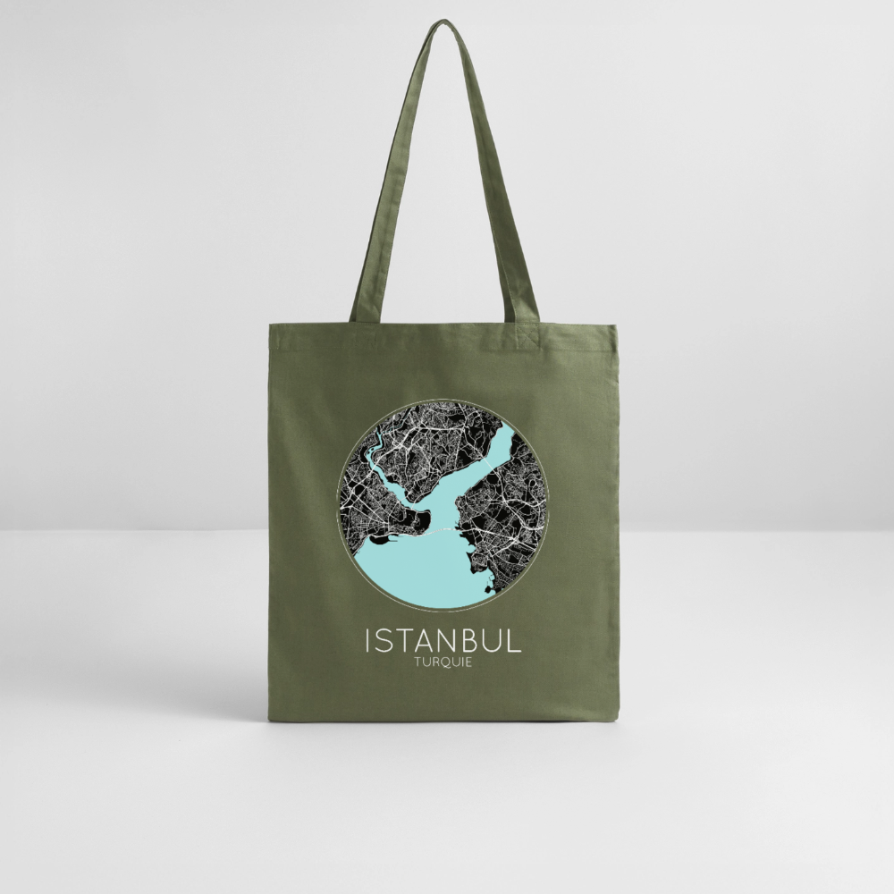 Tote Bag Istanbul Bio – Plan d’Istanbul - kaki