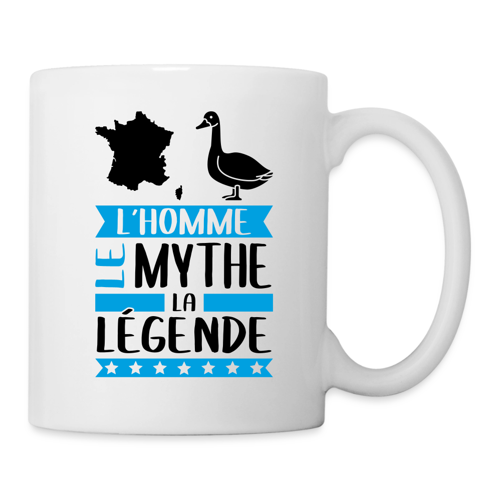 Mug blanc François rébus – L’homme, le mythe, la légende - blanc