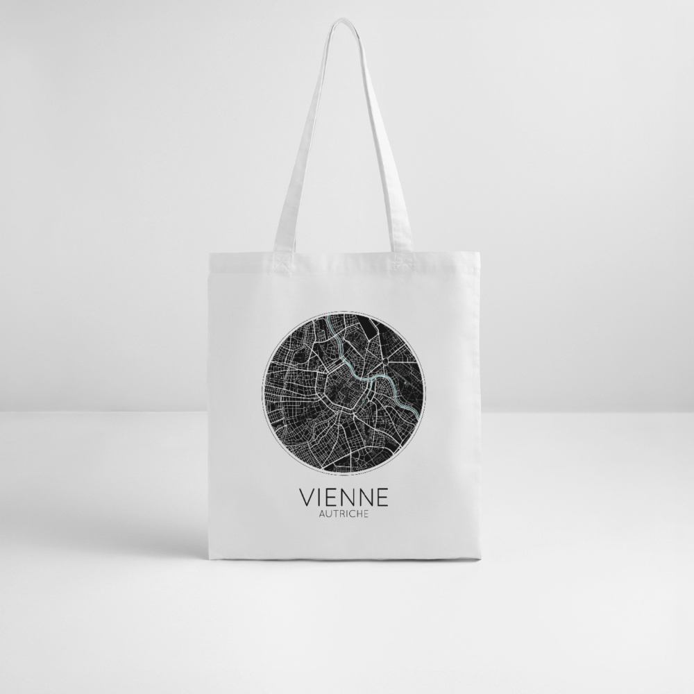 Tote Bag Vienne Bio Coloris Clair – Plan de Vienne - blanc