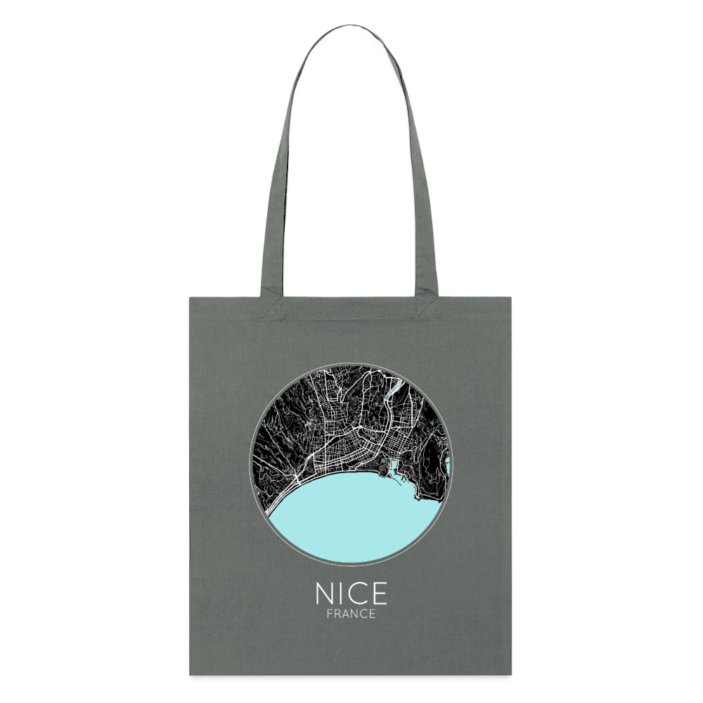 Tote Bag Nice Bio – Plan de Nice - charbon