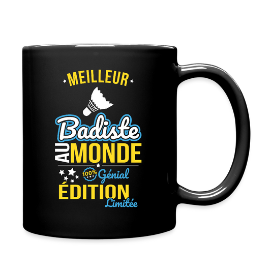 Mug uni - Meilleur Badiste au monde - 100% génial - noir