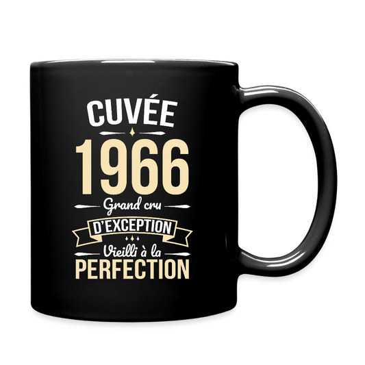 Mug anniversaire homme 60 ans – Cuvée 1966, Grand cru d’exception - noir
