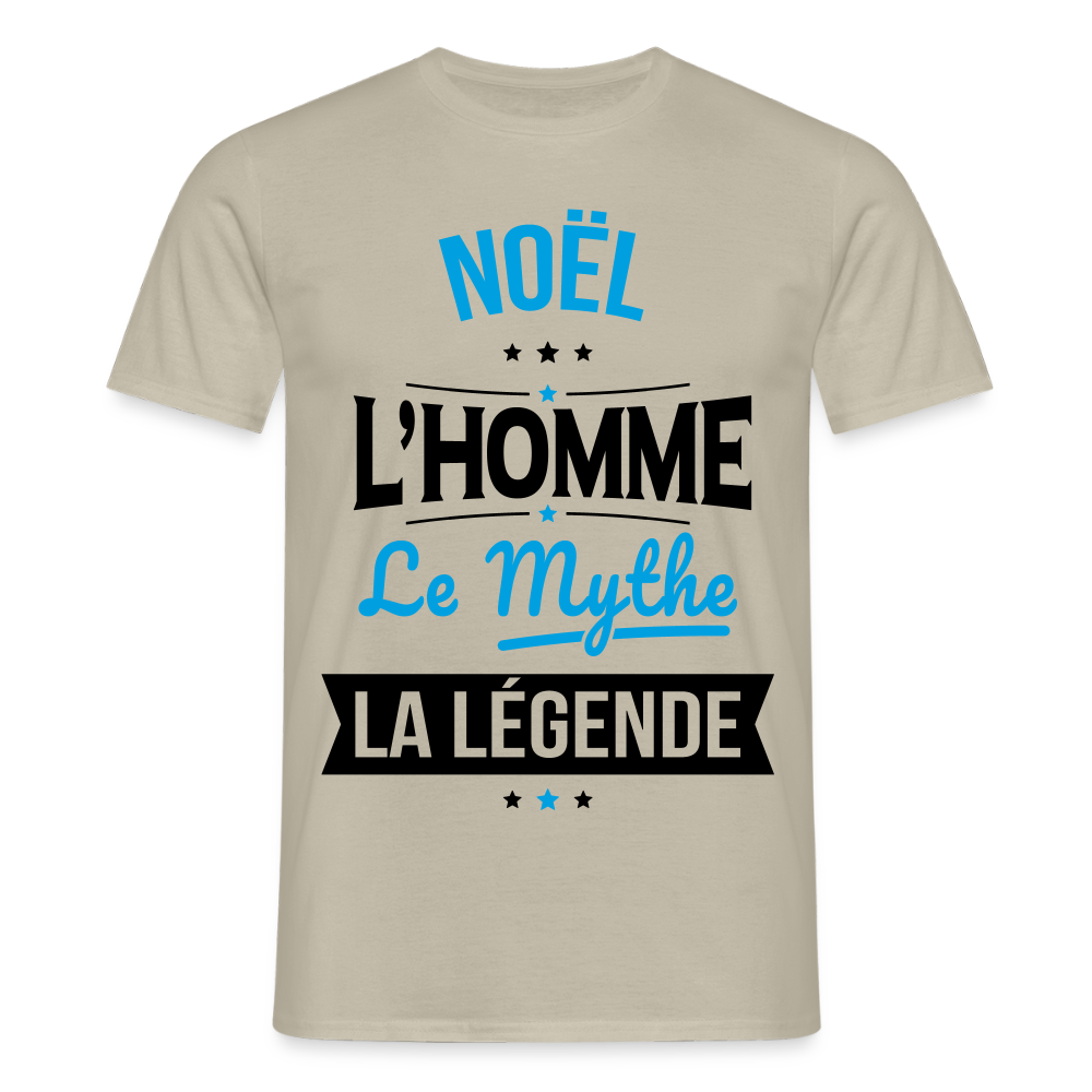T-shirt Homme - Noël - l'Homme - le Mythe - la Légende - beige sable