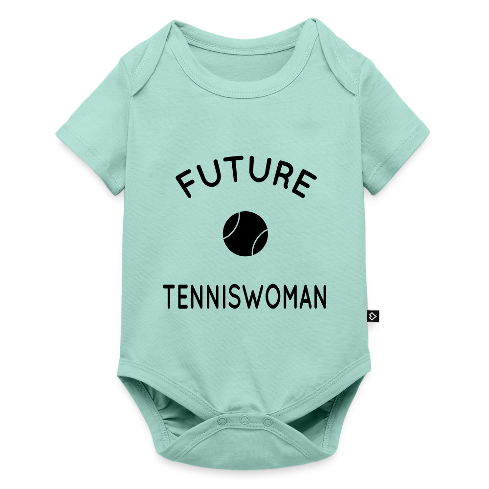 Body Bébé bio manches courtes - Future tenniswoman - menthe 