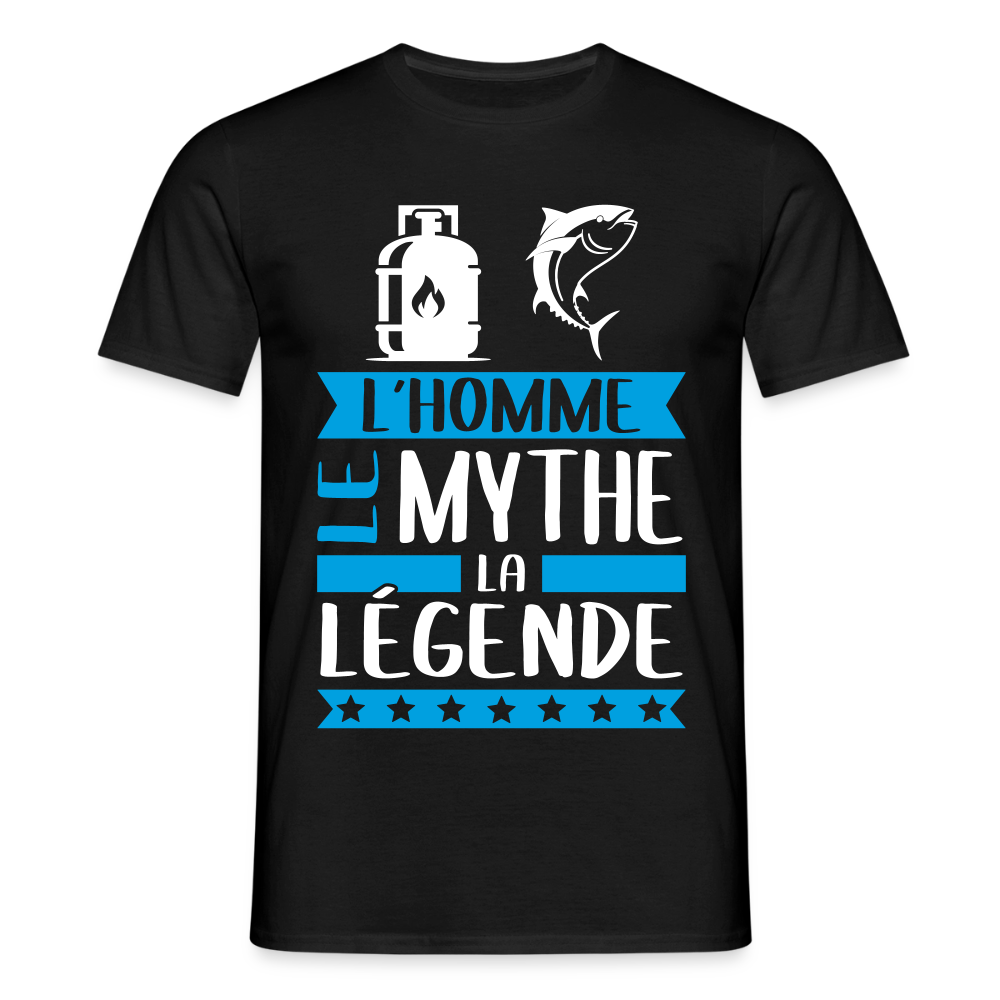 T-shirt homme Gaston rébus – L’homme, le mythe, la légende - noir