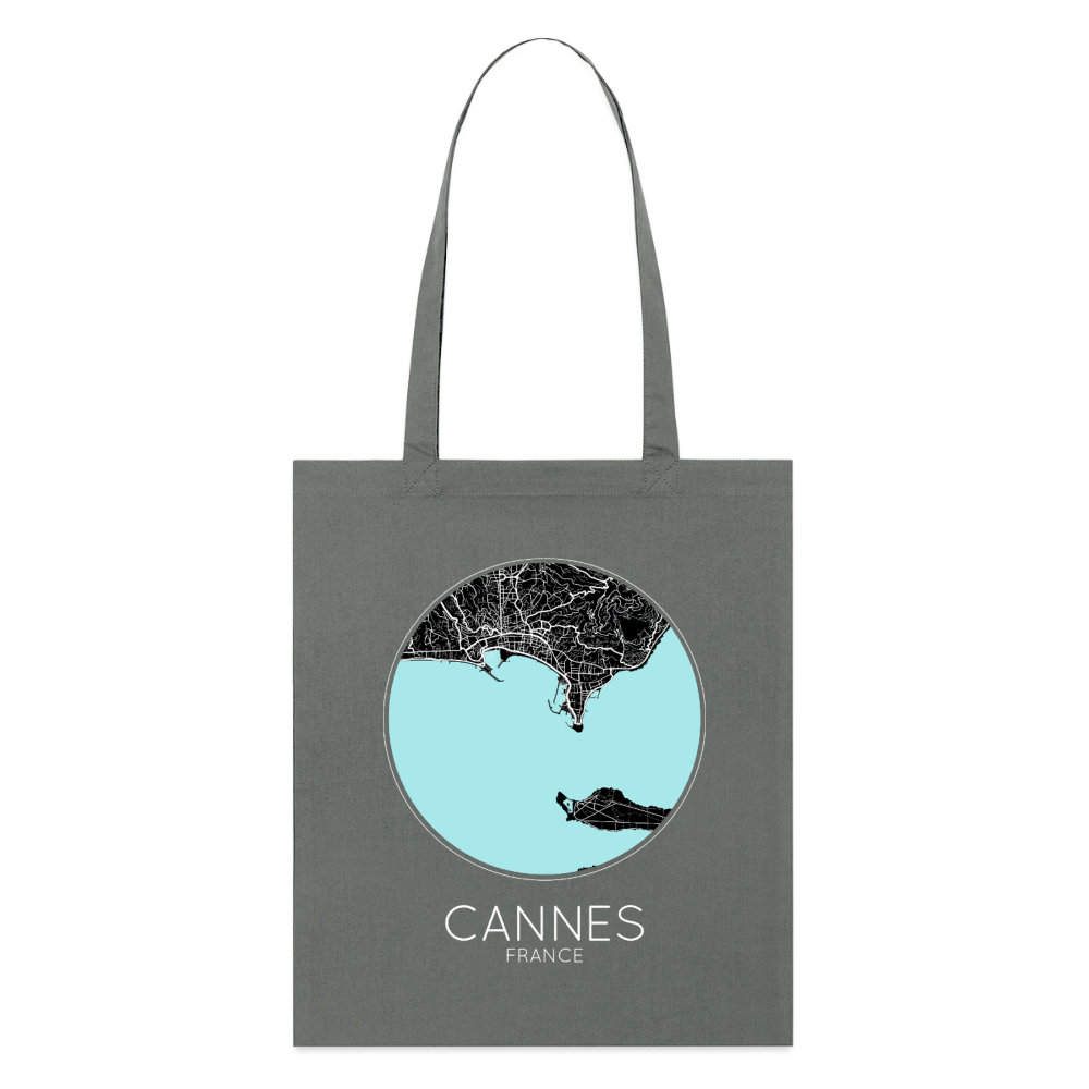 Tote Bag Cannes Bio – Plan de Cannes - charbon