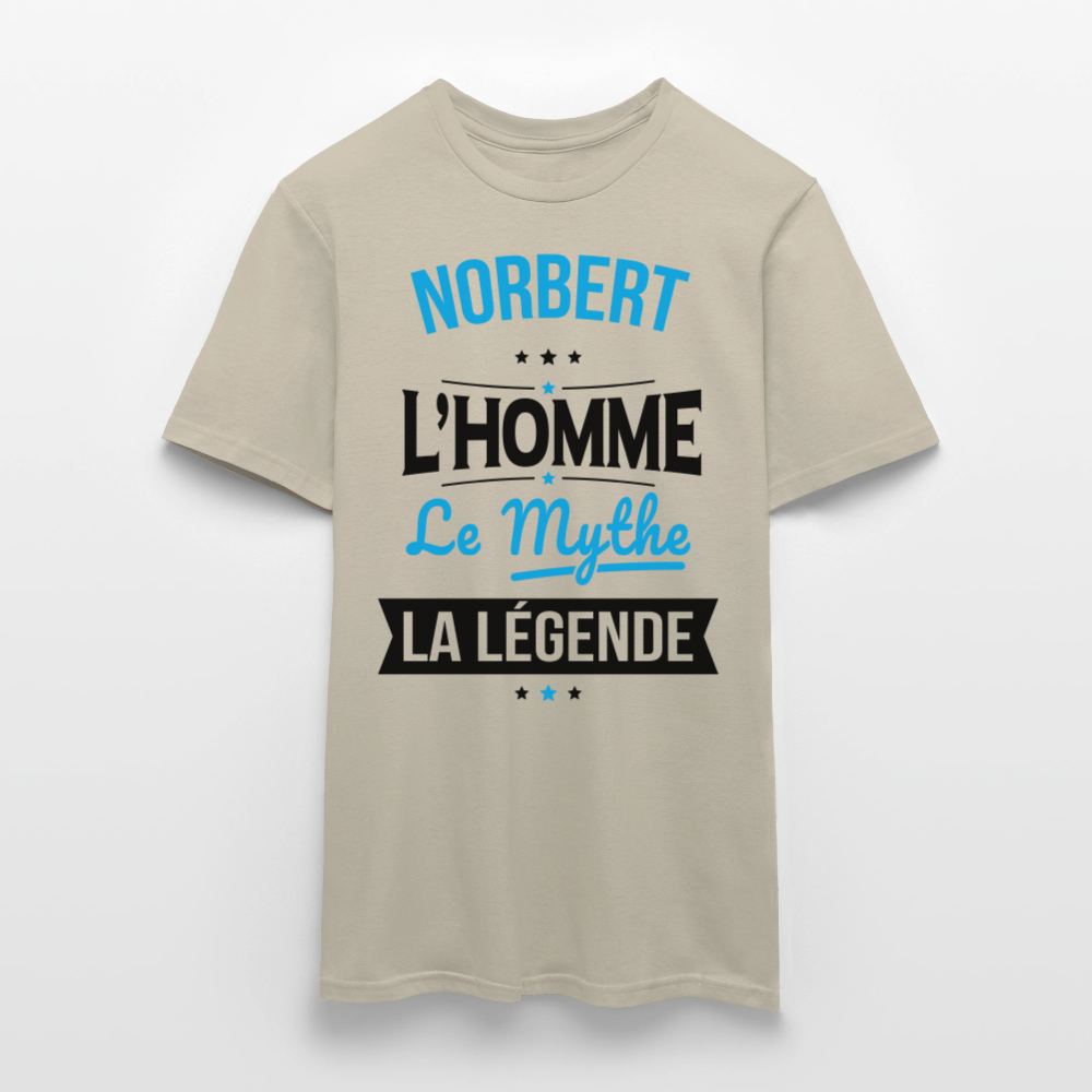 T-shirt Homme - Norbert - l'Homme - le Mythe - la Légende - beige sable