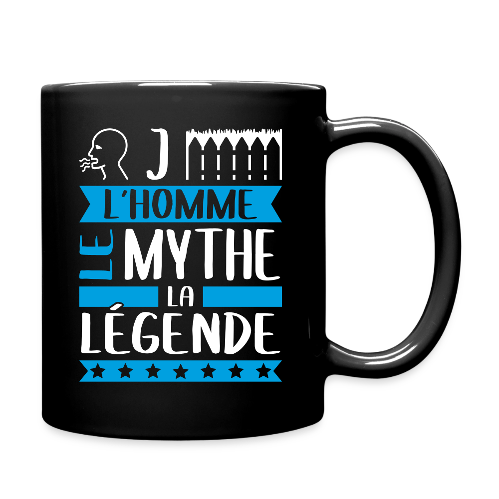 Mug uni Roger rébus – L’homme, le mythe, la légende - noir