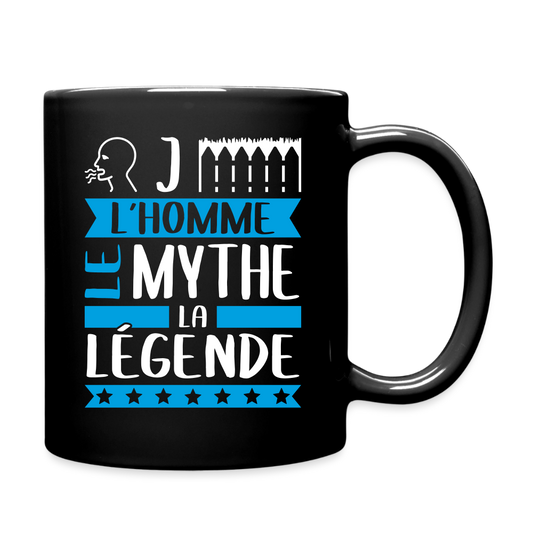 Mug uni Roger rébus – L’homme, le mythe, la légende - noir