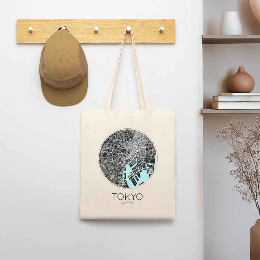 Tote Bag Tokyo Bio Coloris Clair – Plan de Tokyo - écru doux