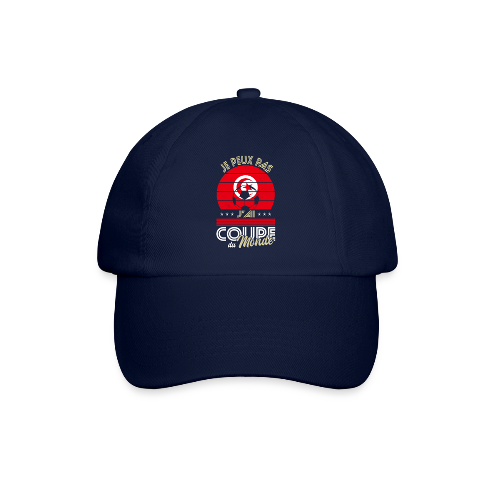 Casquette classique - Je peux pas j'ai Coupe du Monde - Tunisie - bleu/bleu
