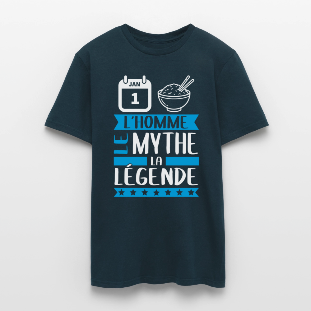 T-shirt homme Henry rébus – L’homme, le mythe, la légende - marine