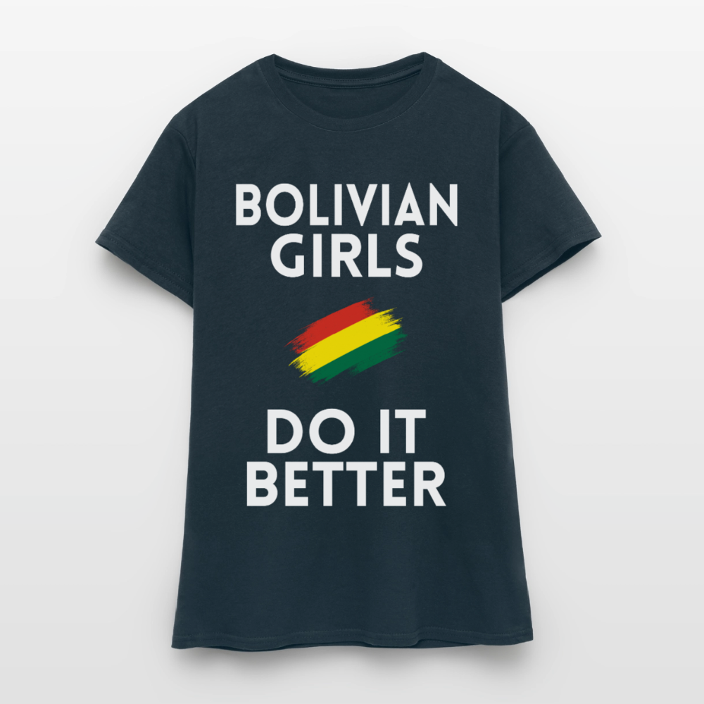 T-shirt femme - Bolivian Girls Do It Better - marine