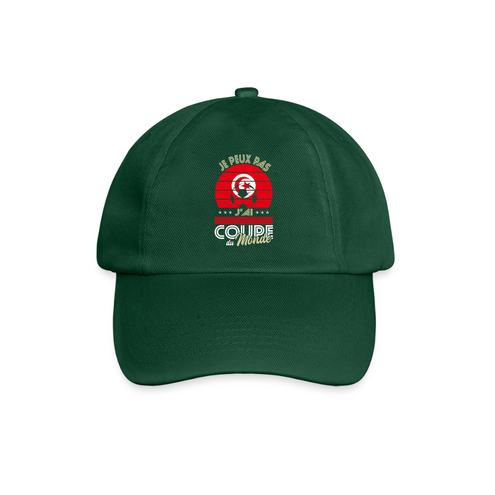 Casquette classique - Je peux pas j'ai Coupe du Monde - Tunisie - vert bouteille