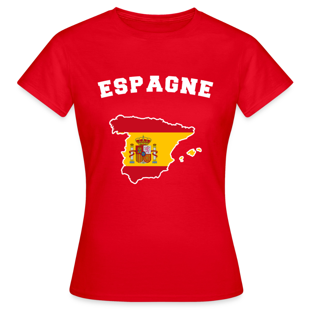 T-shirt Femme - Espagne - rouge
