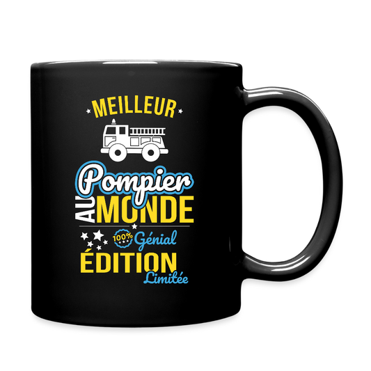 Mug uni - Meilleur Pompier au monde - 100% génial - noir