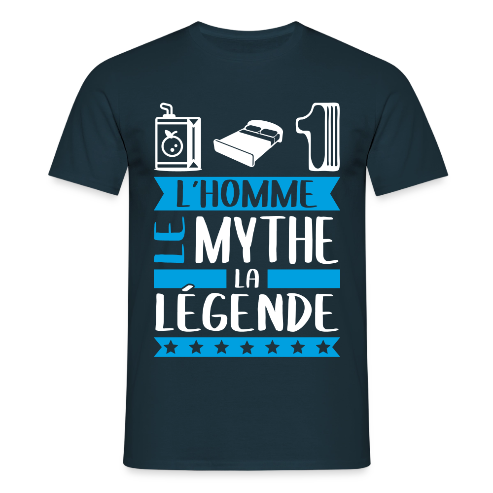 T-shirt homme Julien rébus – L’homme, le mythe, la légende - marine