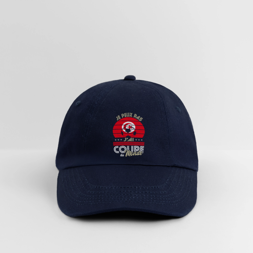 Casquette classique - Je peux pas j'ai Coupe du Monde - Tunisie - bleu/bleu