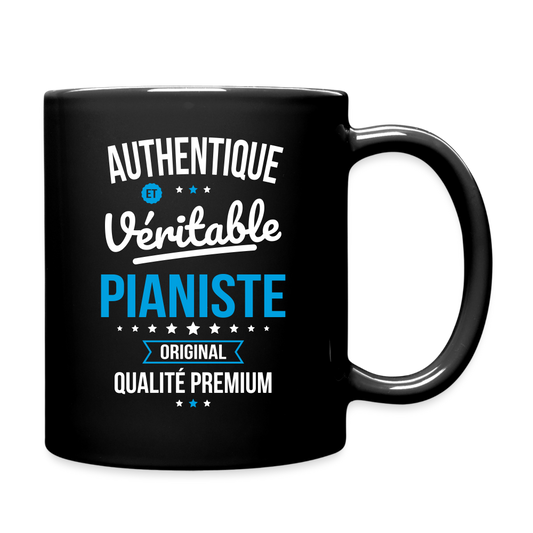 Mug uni - Authentique et véritable Pianiste - noir